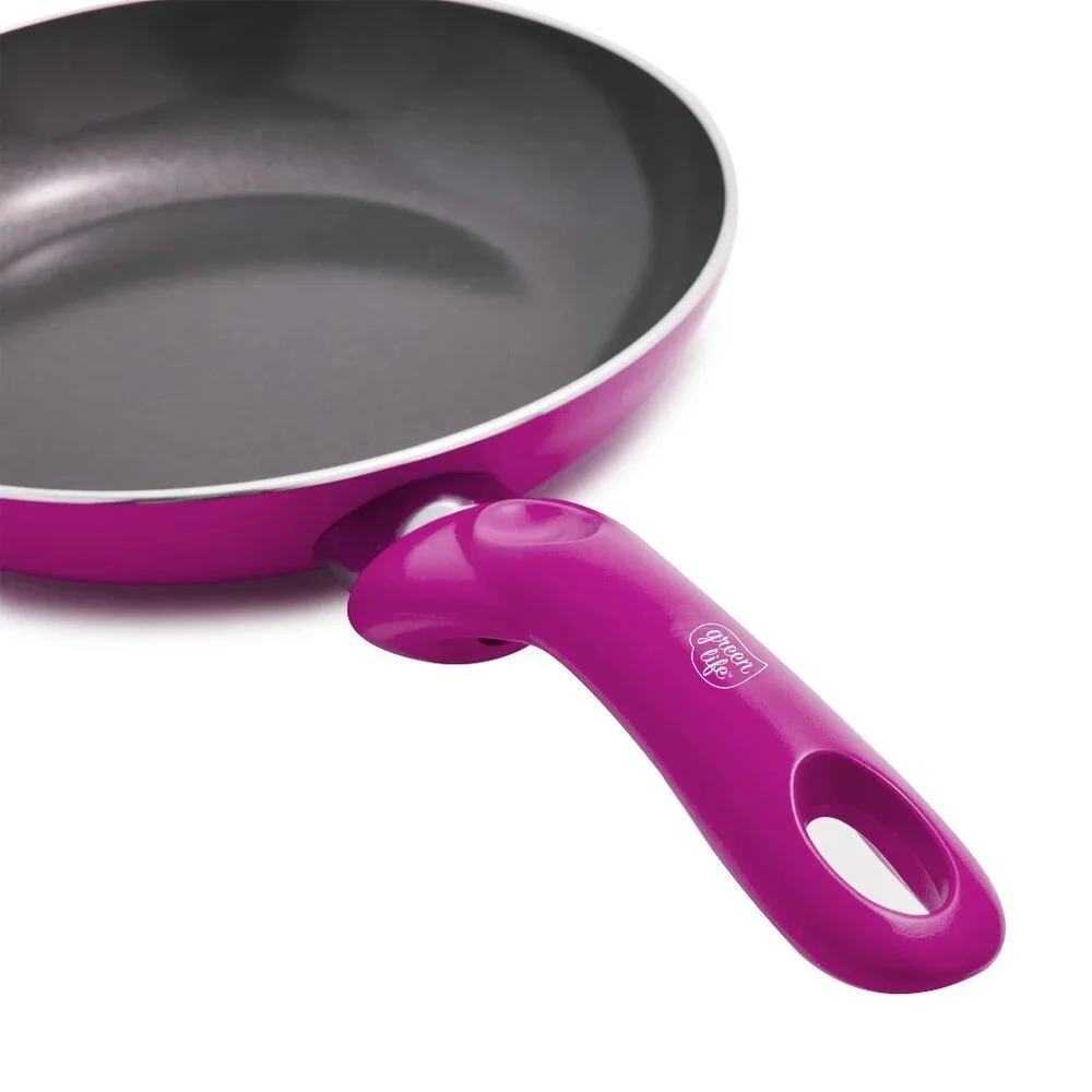 Green Life Essentials 8” Ceramic Nonstick Aluminum Fry Pan Bright Pink Magenta